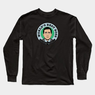 michael scott world's best boss Long Sleeve T-Shirt